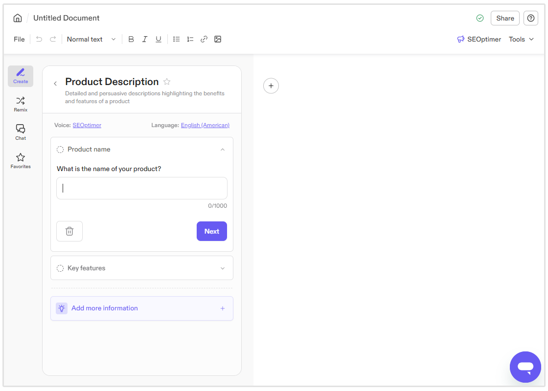 opis produktu generator Jasper